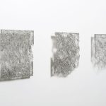 L'étoffe du vent 1 métal, fils aluminium - épingles 28 x 21 cm - chaque