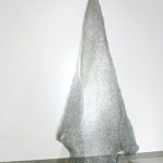 Le manteau du vent métal, fils d'aluminium 180 x 48 x 45 cm