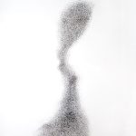 L'envolée du vent 2 dessin - mine de plomb 280 x 70 cm