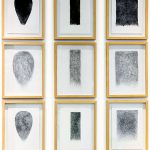 Les 3 formes du vent encre, fils aluminium, mine de plomb< 40 x 30 x 2,5 cm chaque