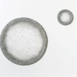 La ronde du vent métal, fils aluminium ø 120 cm - ø 50 cm