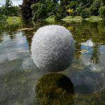 Tumbleweed 1 métal, fils d'aluminium ø 90 cm - Bois de Boulogne, France